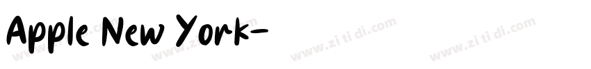 Apple New York字体转换